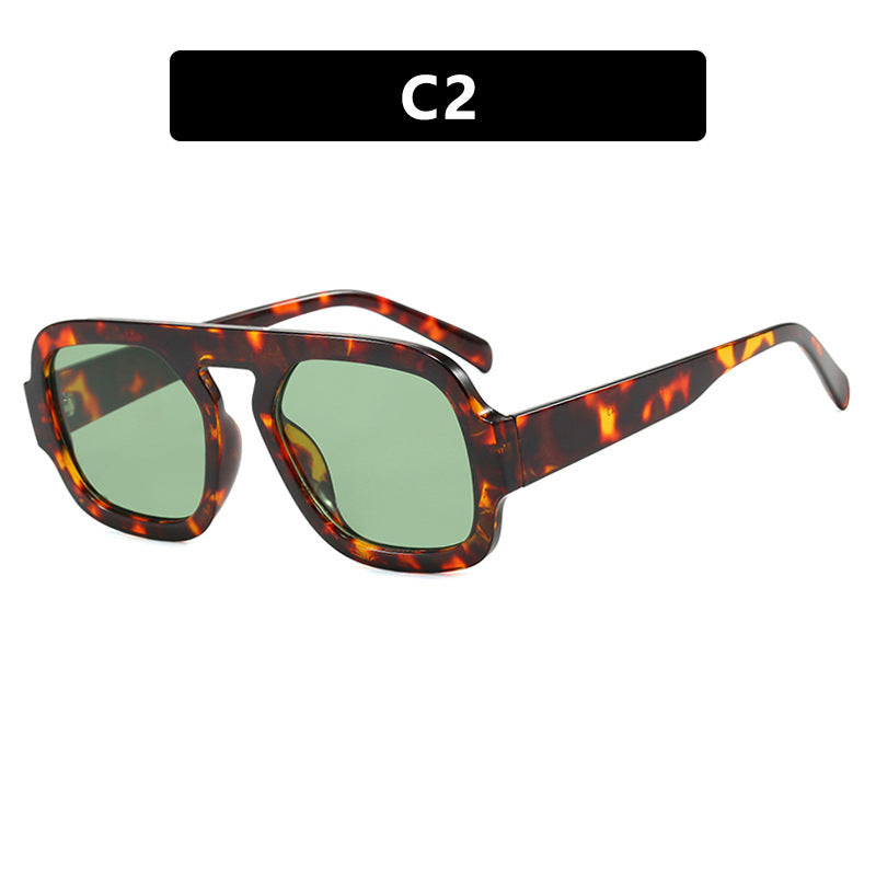 Damen moderne oversized Sonnenbrille im kantigen Design Brehn