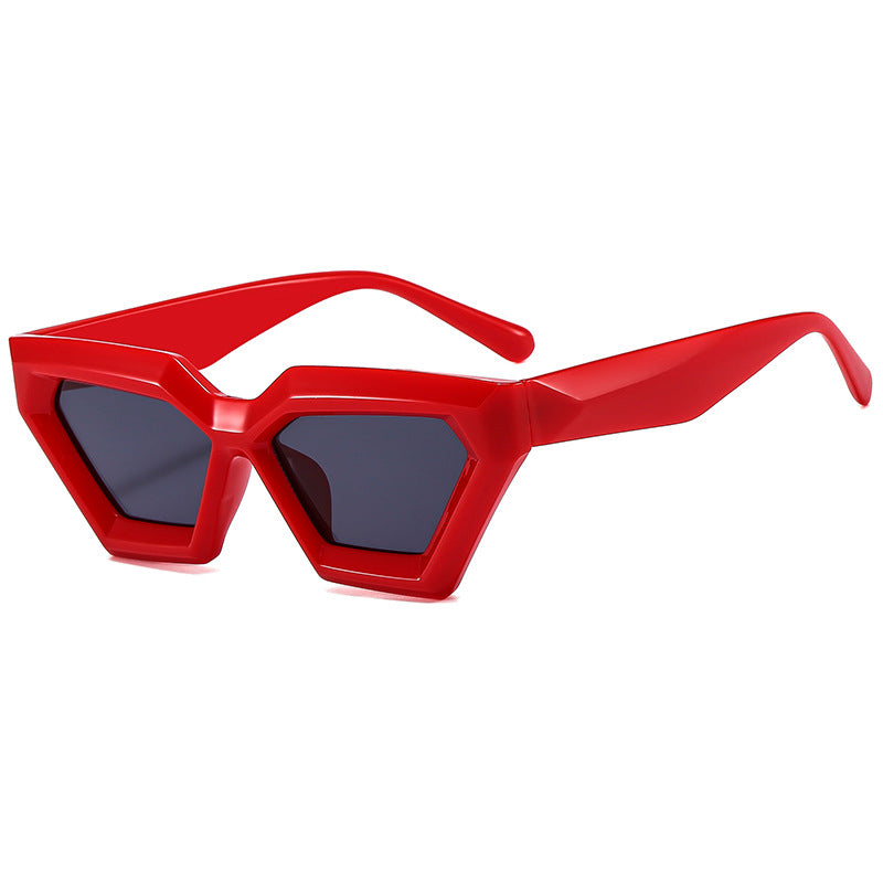 Damen stilvolle hexagonale Sonnenbrille Brehn