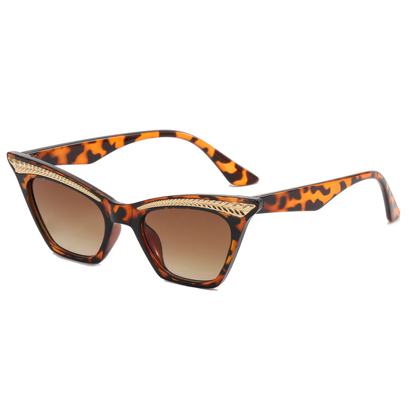 Damen Cat-Eye Sonnenbrille mit luxuriösem Detail Brehn