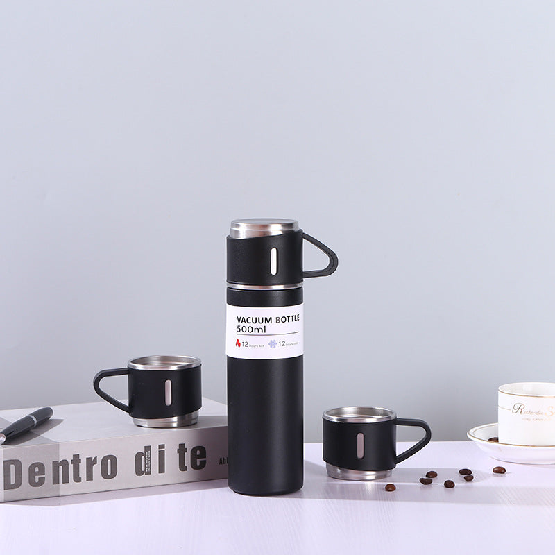 Damen Thermoset mit Kaffeetassen und Isolierflasche Brehn
