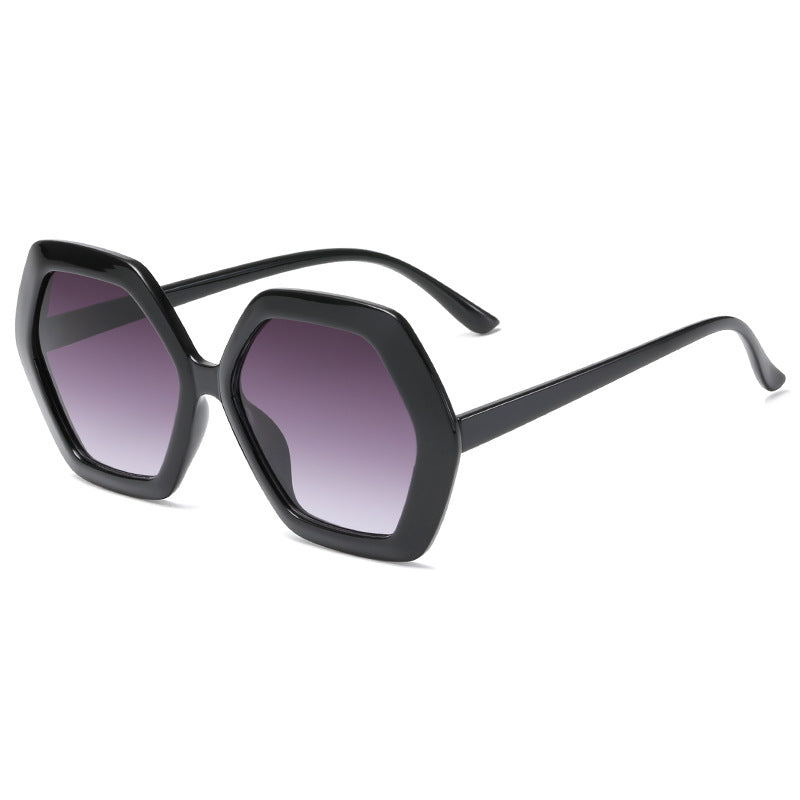 Damen geometrische Sonnenbrille mit modernem Design Brehn