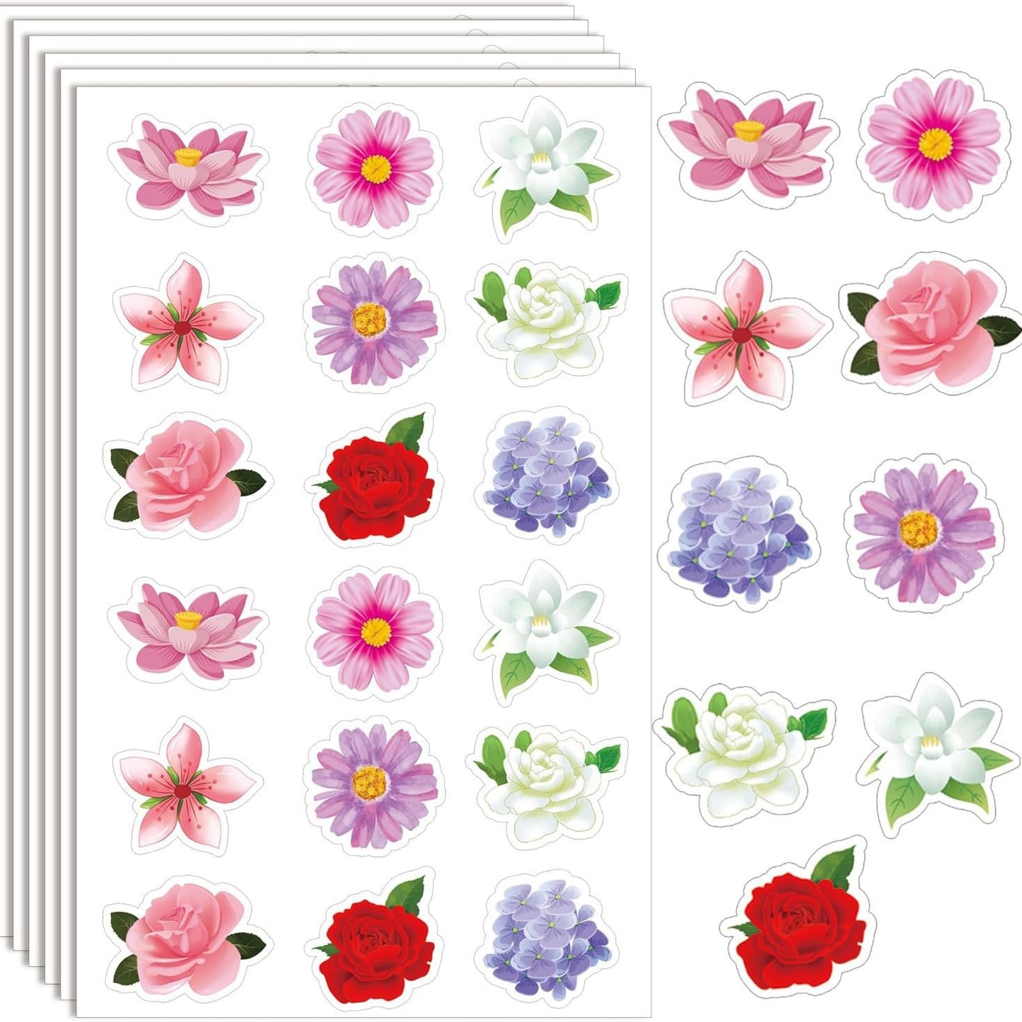 Blumen-Themen Aufkleber Set Brehn