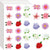 Blumen-Themen Aufkleber Set Brehn