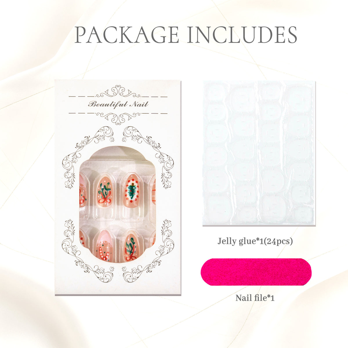 Artistisches Design Press-On Nail Set