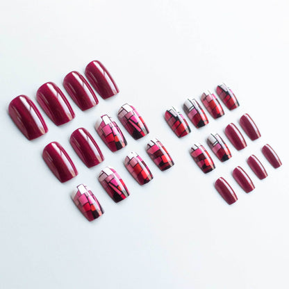Künstlerisches Mosaik-Nagelkunst-Set