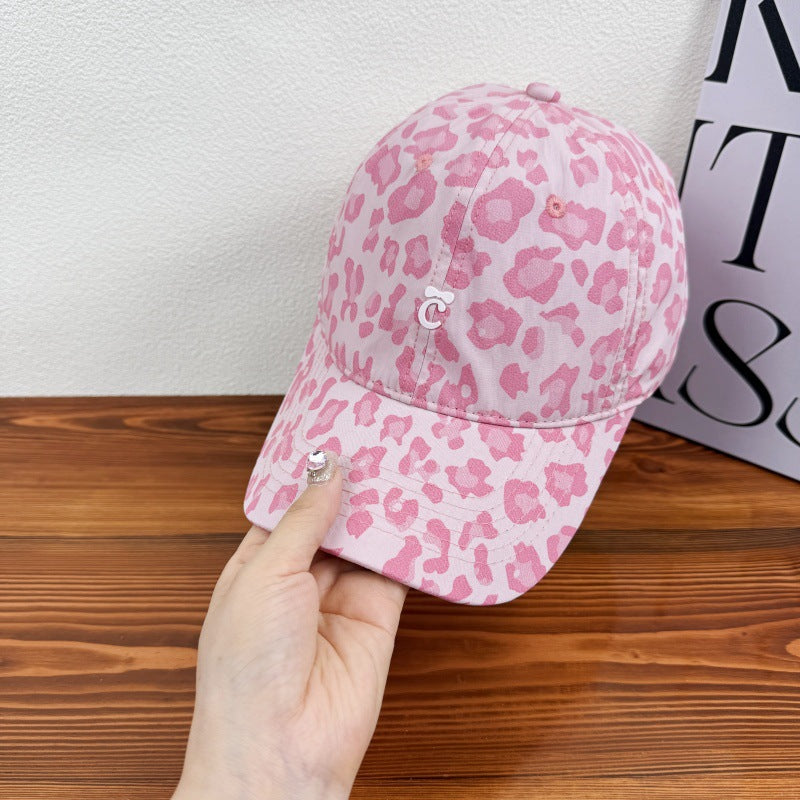 Damen Stylische Leopardenmuster Baseballmütze Brehn