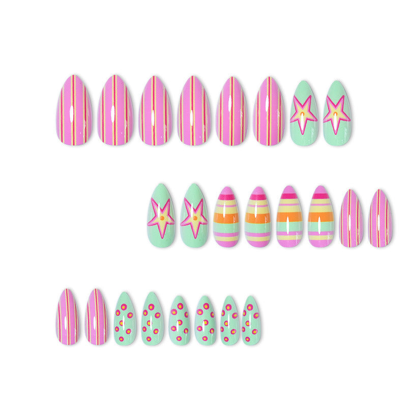 Themen Vibrant Press-On Nagelkunst Brehn