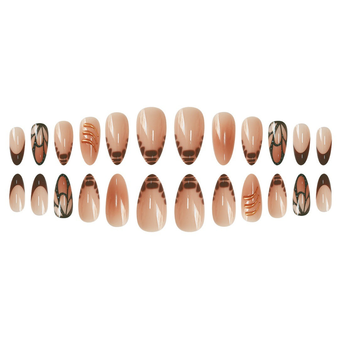 Chic Dekorative Druck-Ne Nail Art Brehn