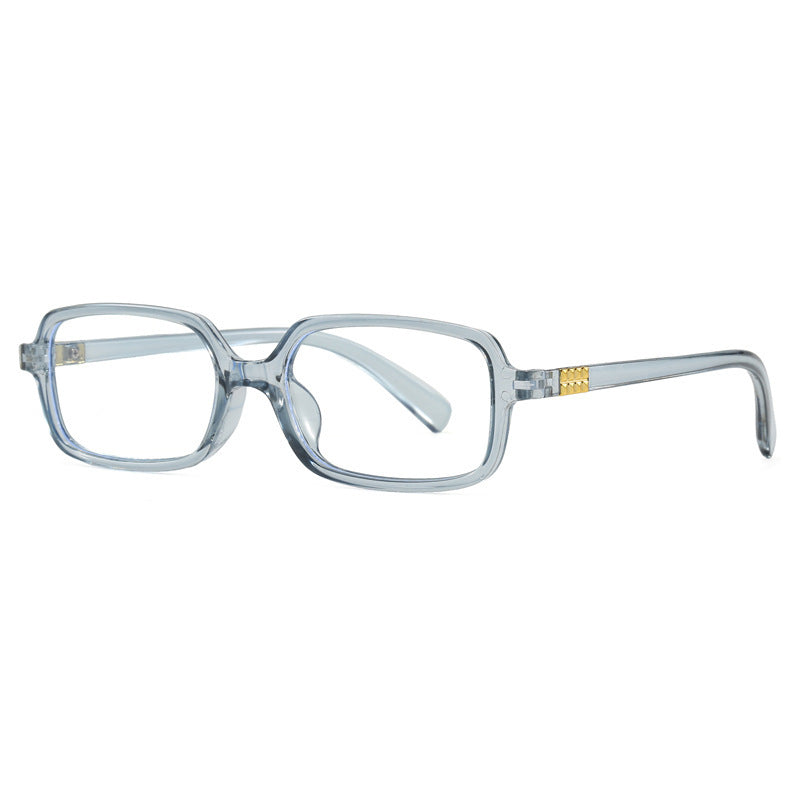 Damen modische quadratische Brille mit elegantem Kunststoffrahmen und goldenen Akzenten Brehn
