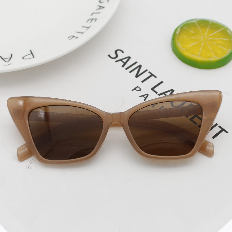 Damen Modische Cat-Eye Sonnenbrille mit hochwertiger Rahmenstruktur Brehn