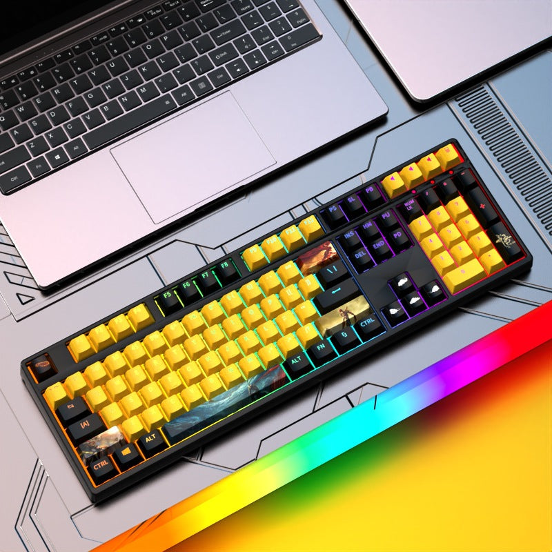 Custom Gaming-Tastatur mit RGB-Hintergrundbeleuchtung Brehn