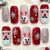 Kreatives Kunstnagelset mit festlichen Weihnachtsmotiven Brehn