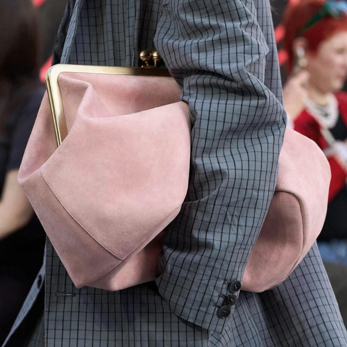Elegante Wildleder-Handtasche