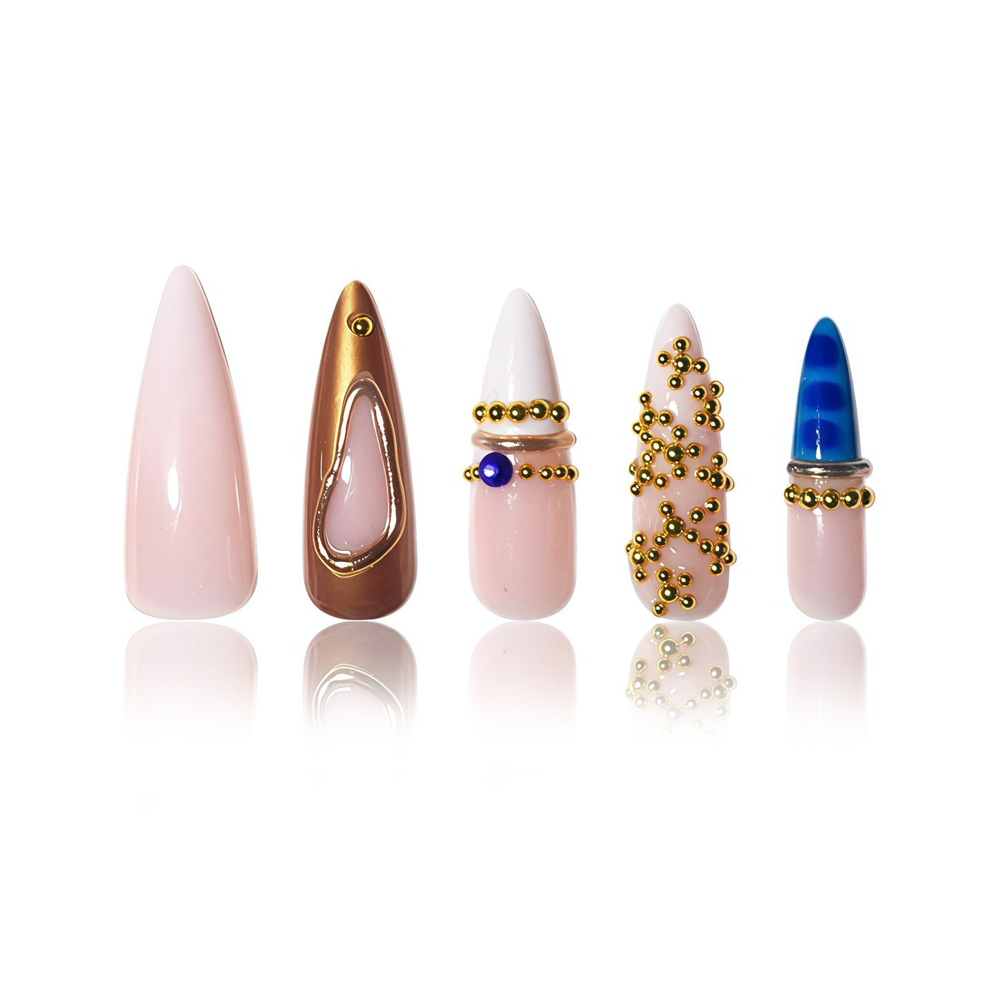 Künstlerische Glamour Nagelverlängerungen Brehn