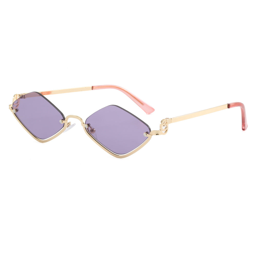 Damen modische quadratische Sonnenbrille mit luxuriösem Metallrahmen Brehn