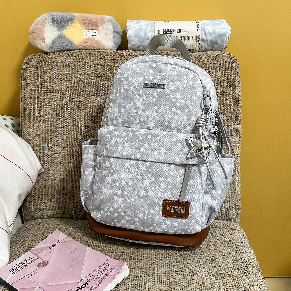 Stylische Stern-gedruckte Freizeit-Rucksack Brehn