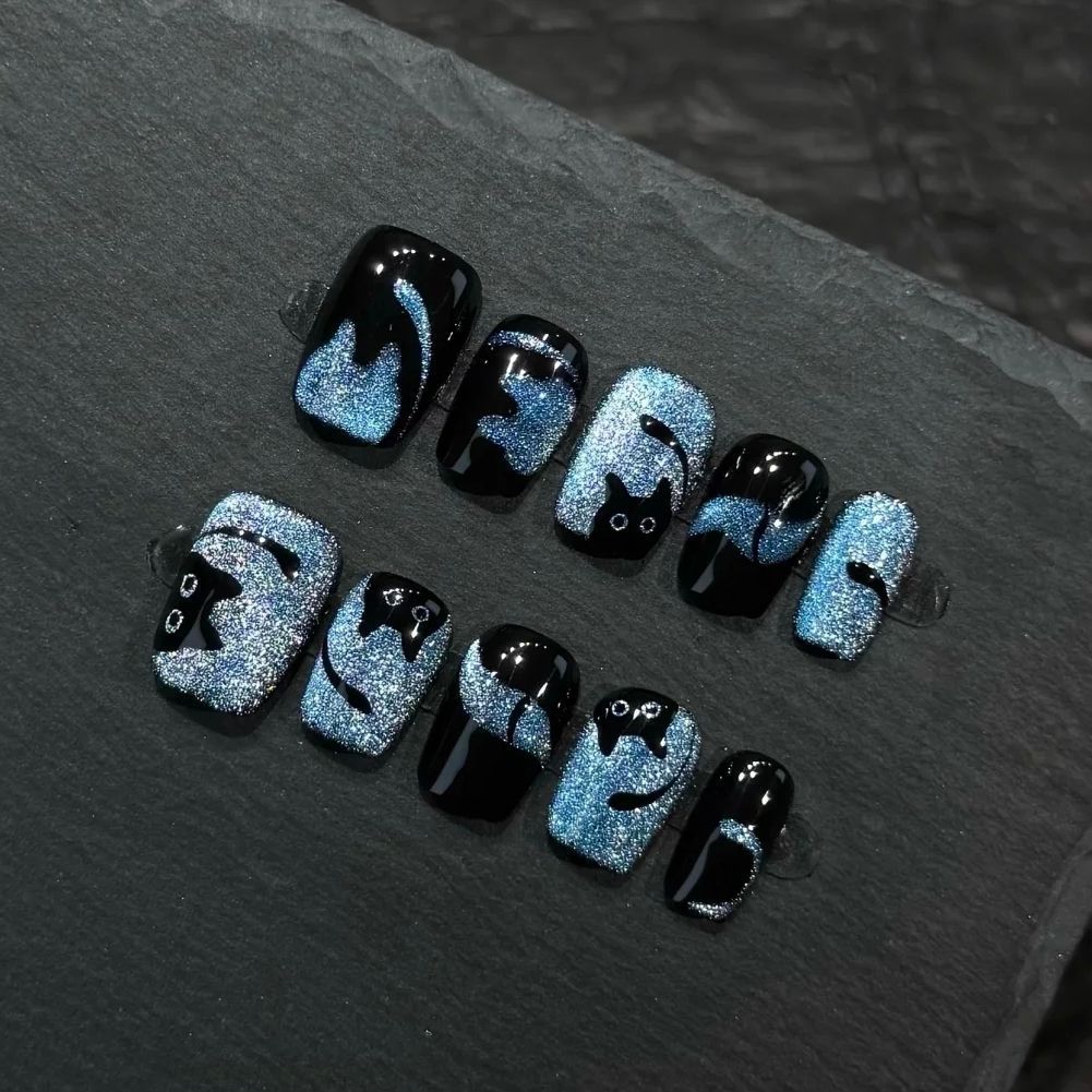 Künstlerisches Press-On Nagelkunst Design Set Brehn