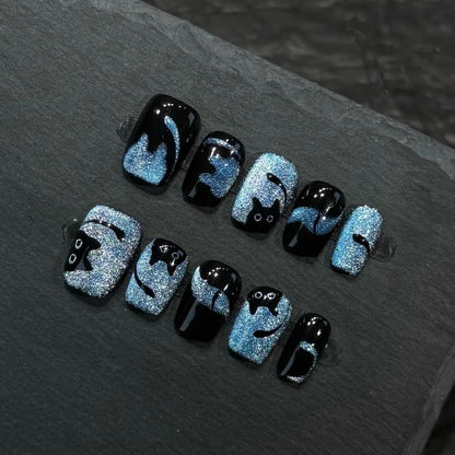 Künstlerisches Press-On Nagelkunst Design Set Brehn