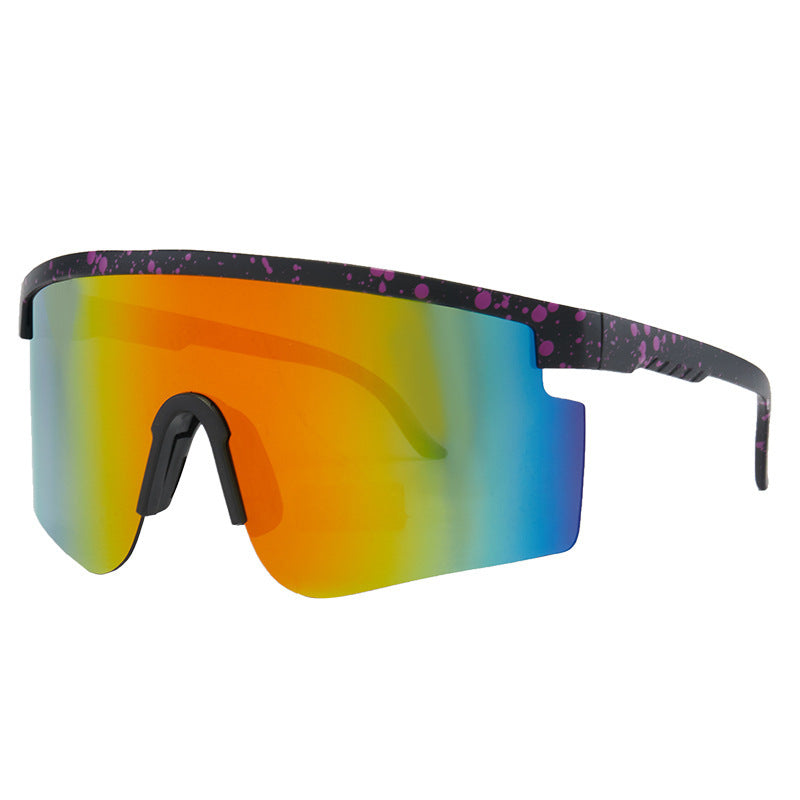 Damen Sportsonnenbrille mit trendigem Oversized-Rahmen und polarisierten Gläsern Brehn