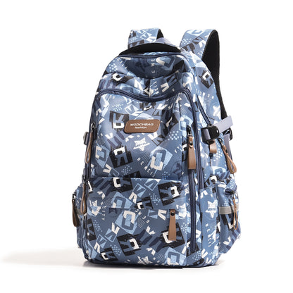 Stylischer Mehrfachfächer Grafikdruck Rucksack Brehn