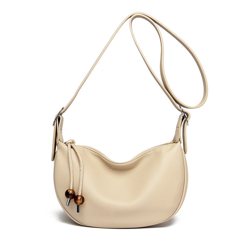 Lässige strukturierte Leder-Slingtasche Brehn