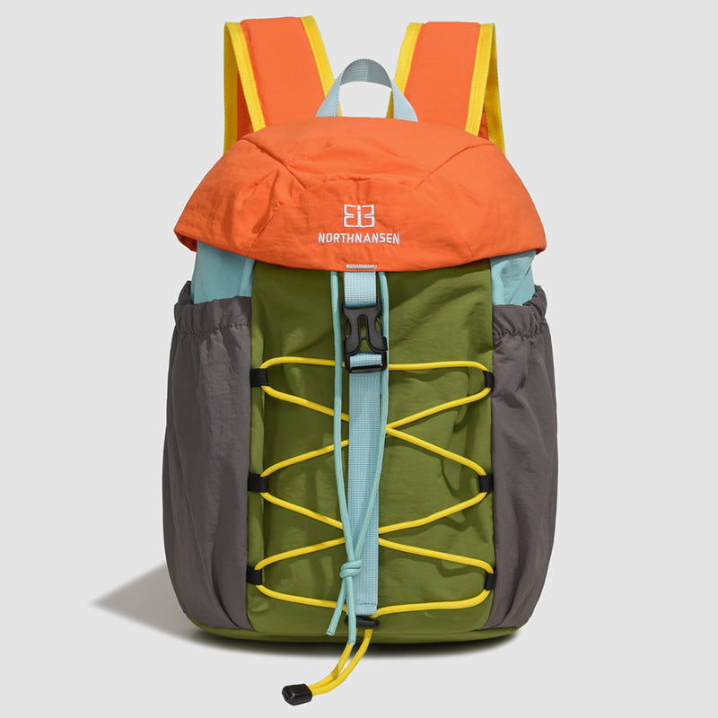 Unisex nan leichter urbaner Outdoor-Rucksack mit elastischer Frontspannleine und seitlichen Elastiktaschen Brehn