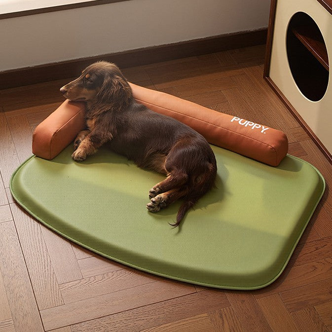 Unisex nan orthopädische Hundematte mit Gedächtnisschaum und erhöhtem Kopfkissenrand Brehn