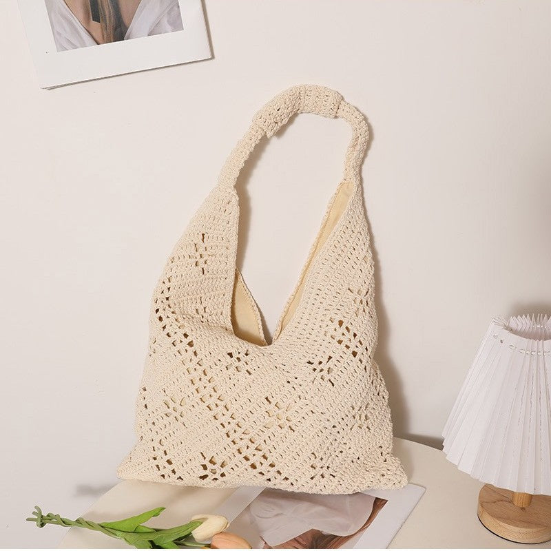 Handgeknüpfte Tote-Bag Im V-Design Brehn