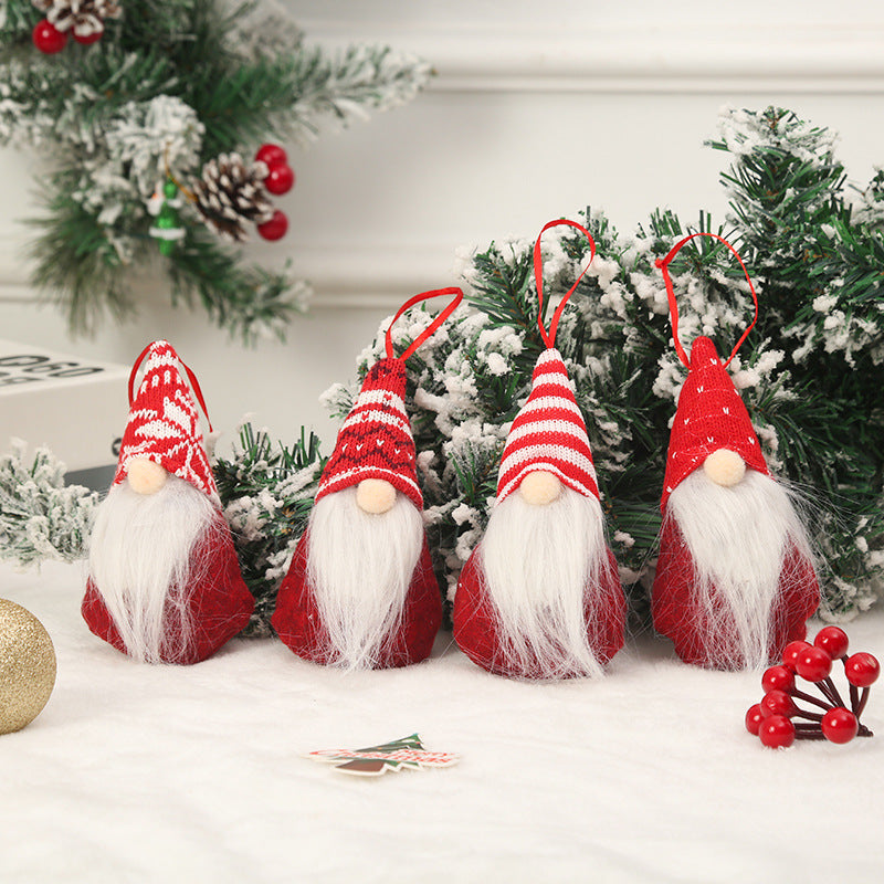 Niedliche Weihnachtsbaumdekoration im Gnom-Design Brehn