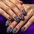 Künstlerisches Halloween-Themen Press-On Nail Design Brehn