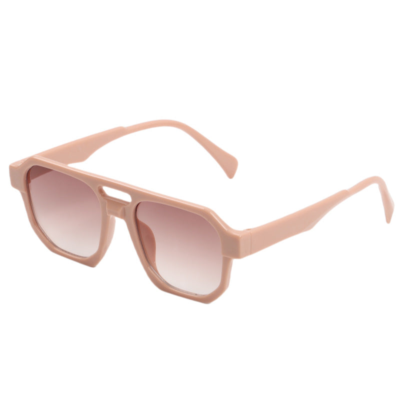 Damen modische quadratische Sonnenbrille im minimalistischen Design Brehn