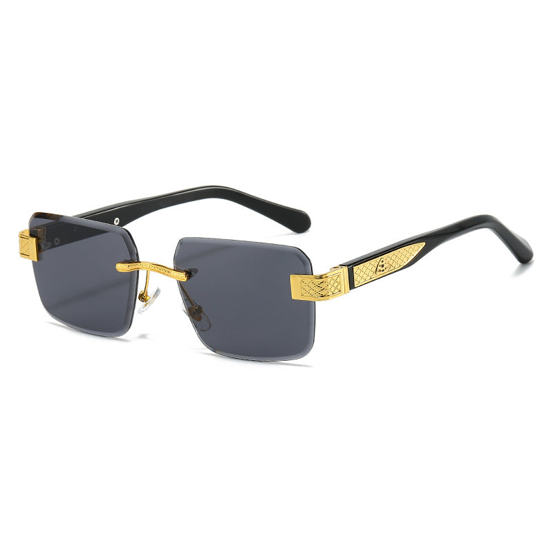 Damen elegante Sonnenbrille mit luxuriösem, glitzerndem Rahmen Brehn