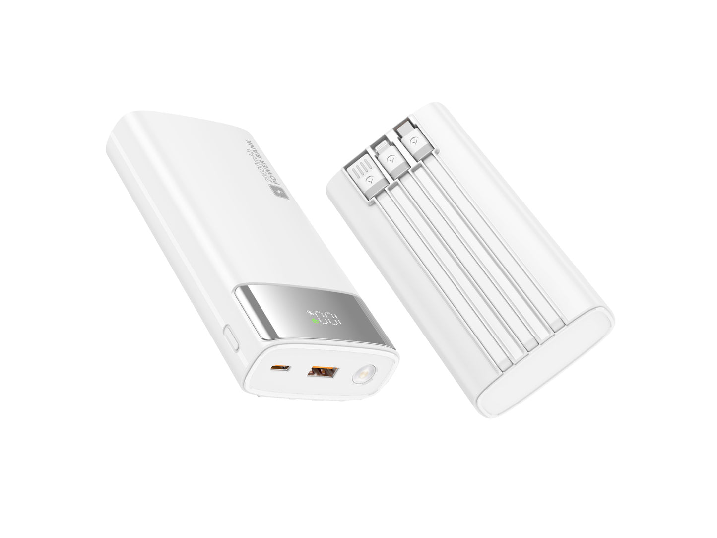 Tragbare Powerbank mit Schlankem Design und Digitalem Display Brehn
