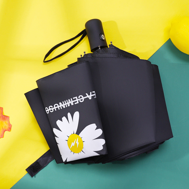 Damen Faltbarer Regenschirm mit Blumenmotiv Brehn