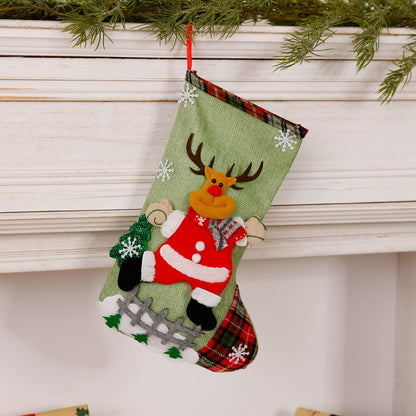 Lustiger Weihnachtsstrumpf mit Rentier-Motiv Brehn