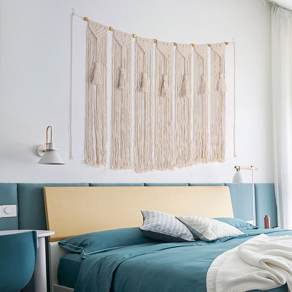 Makramee Wandbehang mit künstlerischem Design