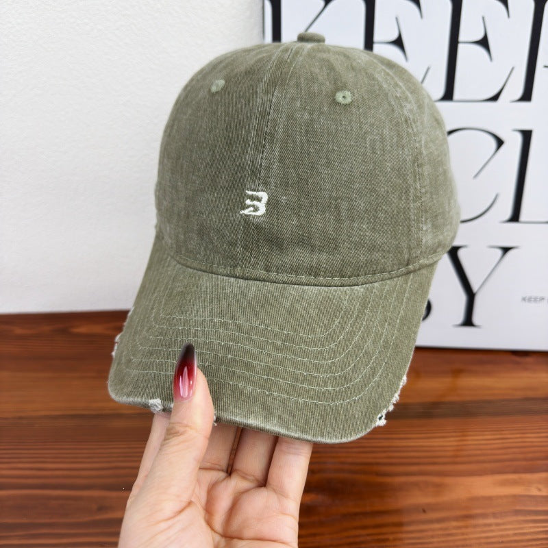 Unisex Distressed Cotton Baseball Cap Brehn 1784083761