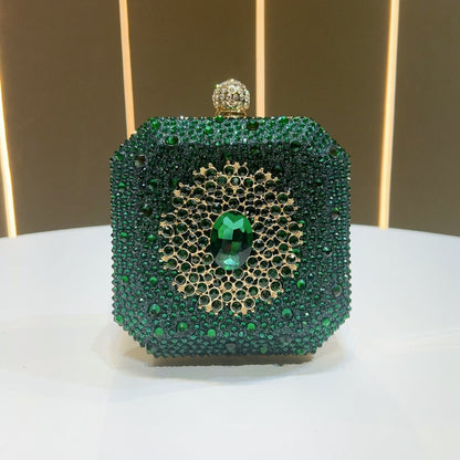 Glänzende mit Strass verzierten Clutch