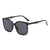 Damen moderne Quadratische Sonnenbrille mit UV-Schutz und schmalen Bügeln Brehn