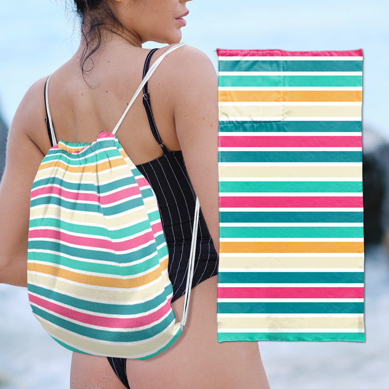 Multifunktionale Strandtasche mit integriertem Handtuch Brehn