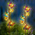 Solar LED Schmetterling Gartenstecker Dekorativer Metall Garten Ornament Brehn
