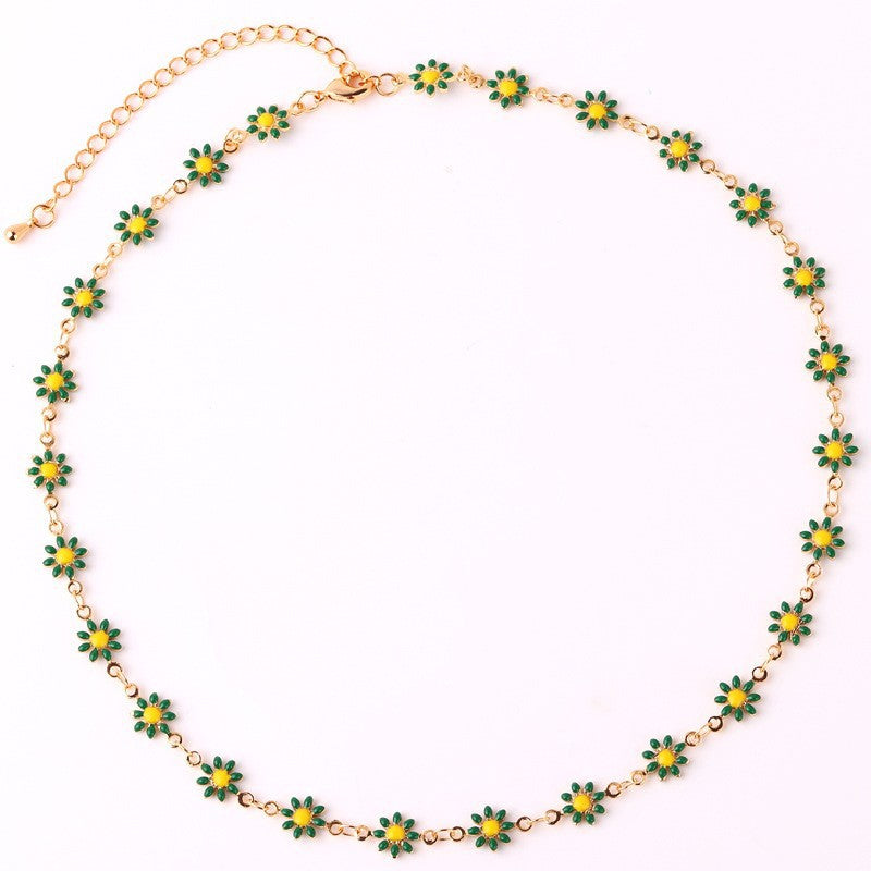 Floral Daisy Chain Halskette Brehn