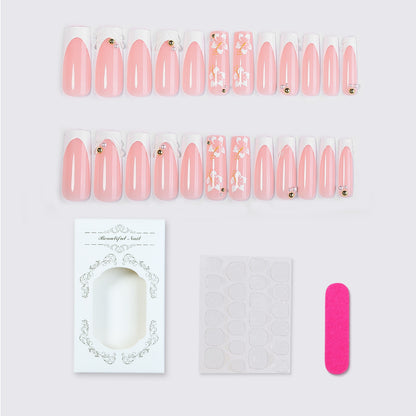 Kunstnagelset mit kunstvollen Blütenmotiven Brehn
