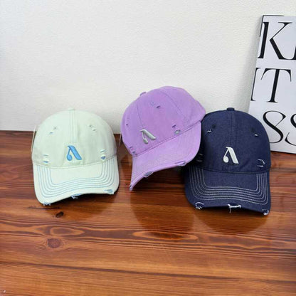 Herren Distressed Denim Style Cap Brehn