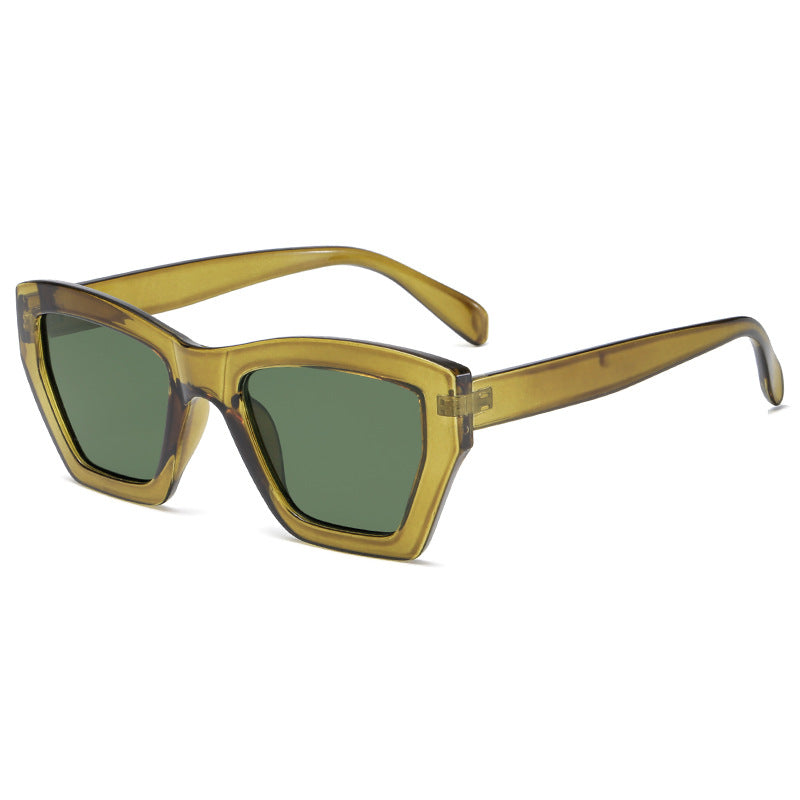 Damen trendige Sonnenbrille im modernen geometrischen Design Brehn