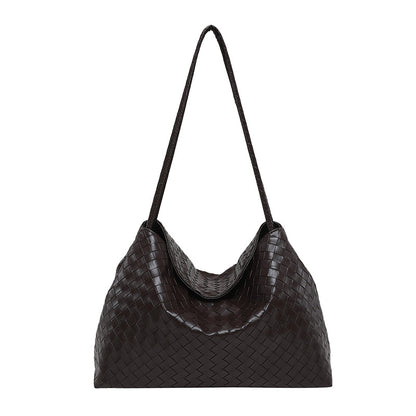 Woven Leather Hobo Bag