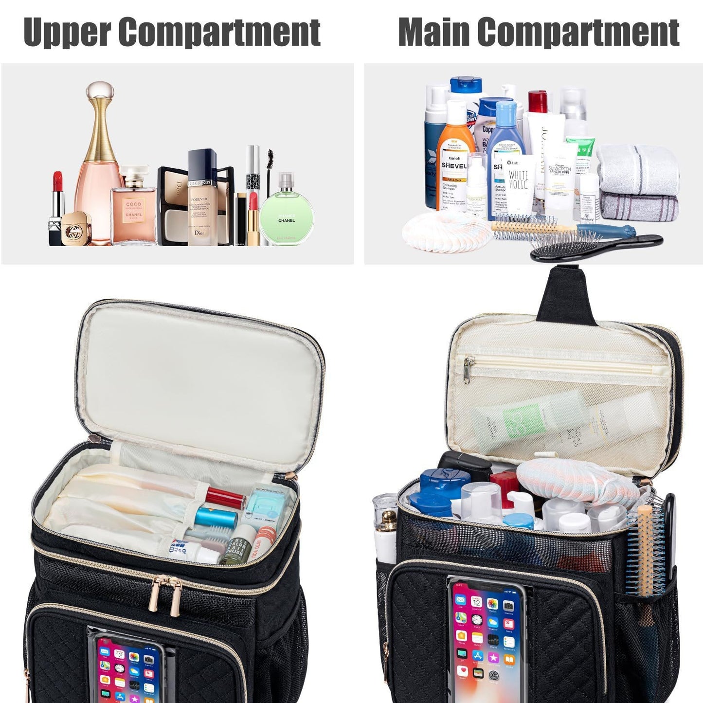 Kosmetik-Organizer-Tasche mit Praktischen Fächern Brehn