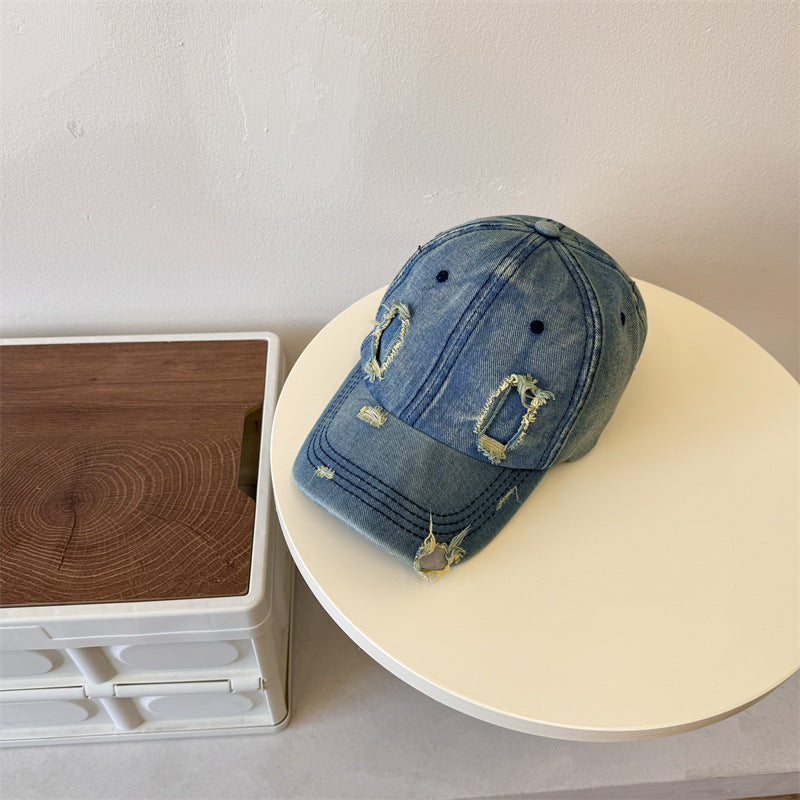 Herren Zerschlissene Denim Baseballmütze Brehn 1783921899
