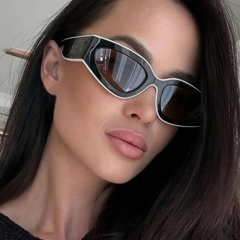 Damen Cat-Eye Sonnenbrille mit extravagantem Design und schützendem UV-Filter Brehn