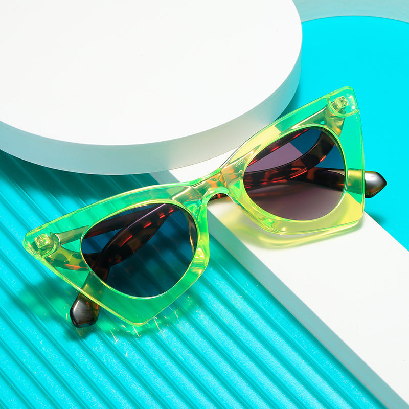 Damen Modische Katzenaugen Sonnenbrille im Fashion-Stil Brehn